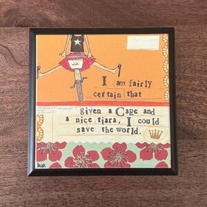 Curly Girl Design Wall Art “Cape and Tiara”